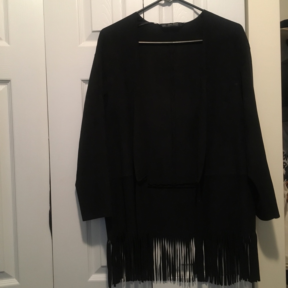 Faux suede jacket